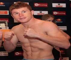 His real name is Santos Saul Alvarez Barragan but he is nicknamed as Canelo Alvarez. The word Canelo is often referred for the redheads in Mexico.
